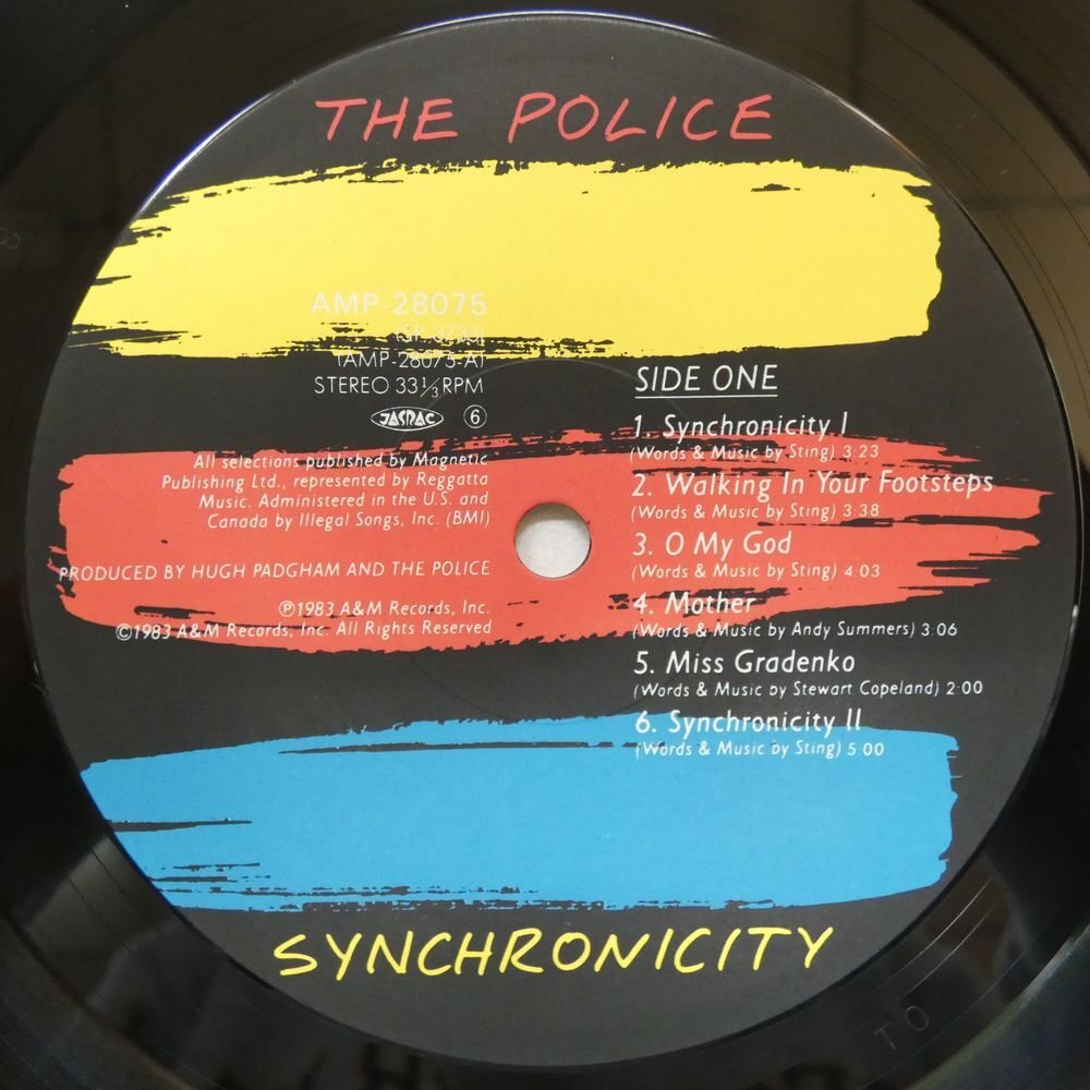 47058077;【帯付/美盤】The Police / Synchronicityの画像3