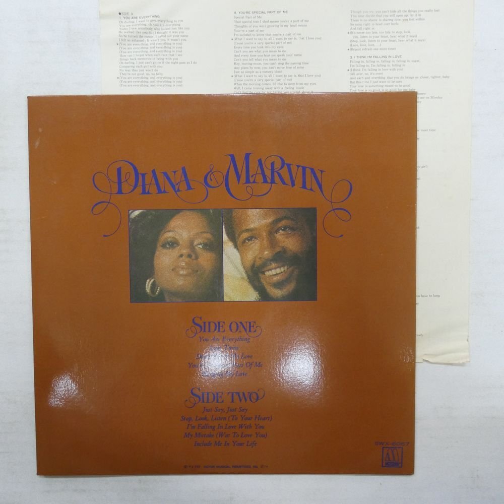 47058157;【国内盤/見開き】Diana & Marvin / S・T_画像2