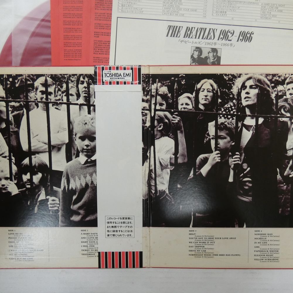 47058191;【帯付/限定プレス/Red Vinyl/2LP/見開き】The Beatles / 1962-1966_画像2