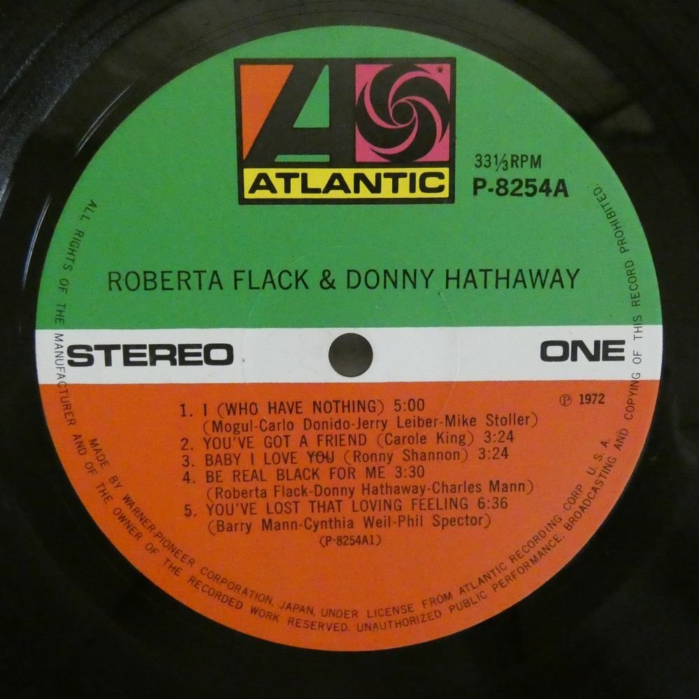 47058516;【国内盤/見開き】Roberta Flack & Donny Hathaway / S.T.の画像3