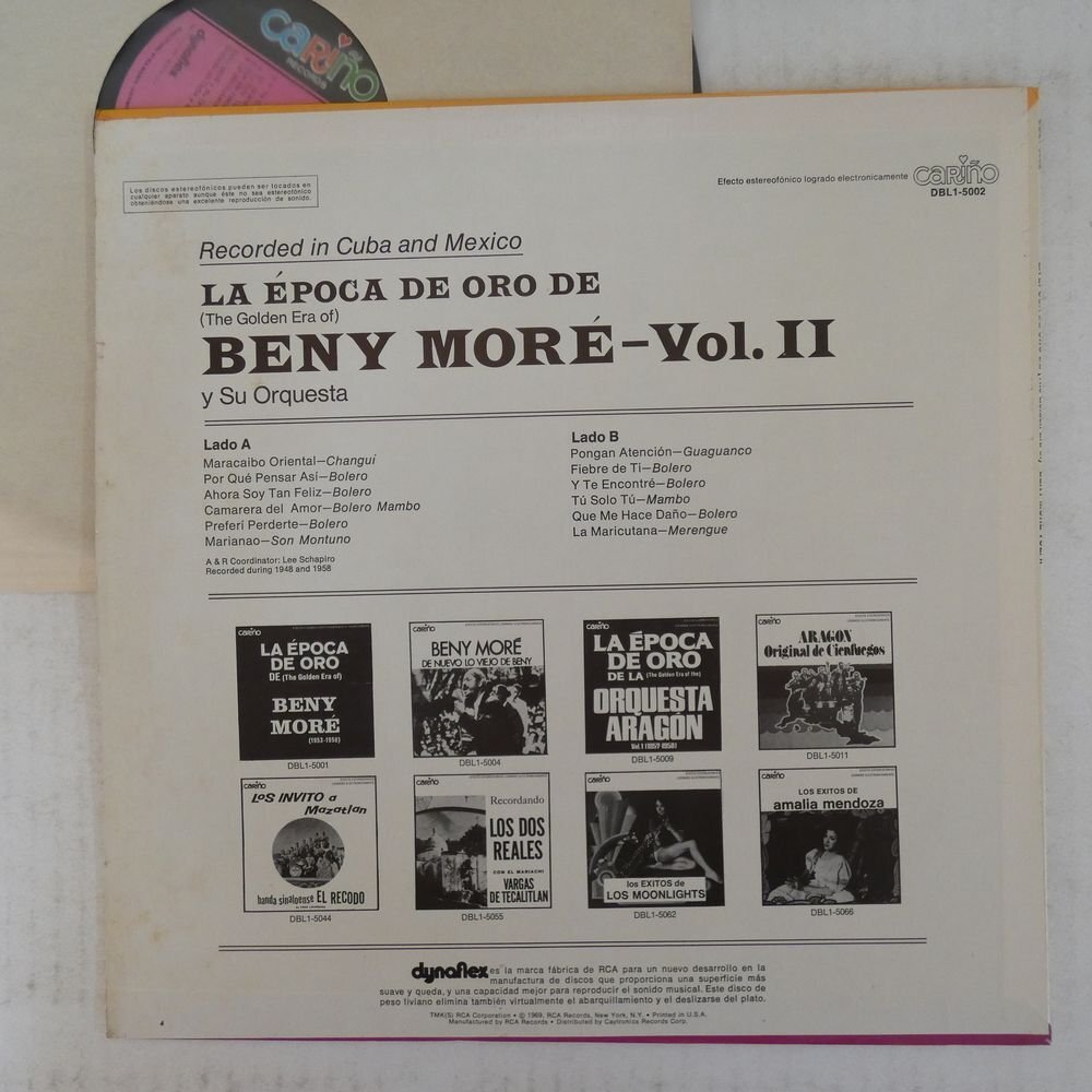 46074024;【US盤/Latin】Beny More / La Epoca De Oro Vol.IIの画像2