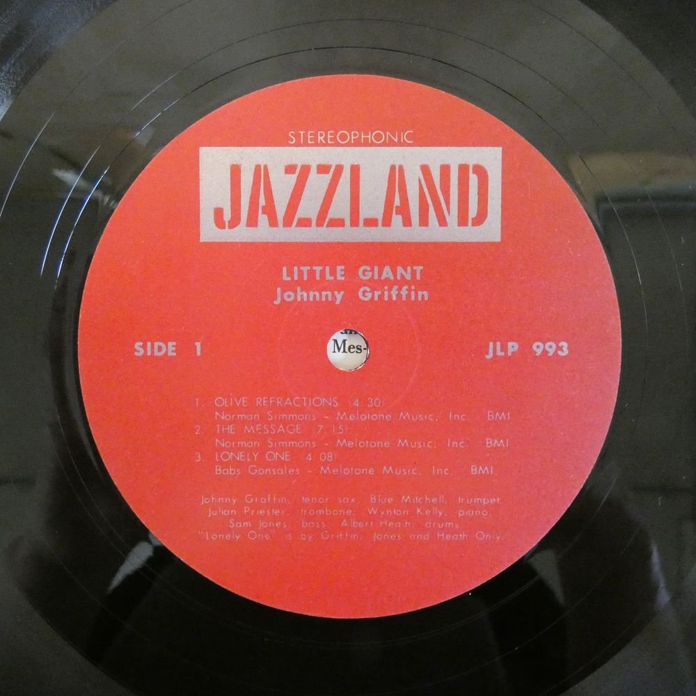 46074200;【US盤/JAZZLAND】Johnny Griffin / The Little Giant_画像3