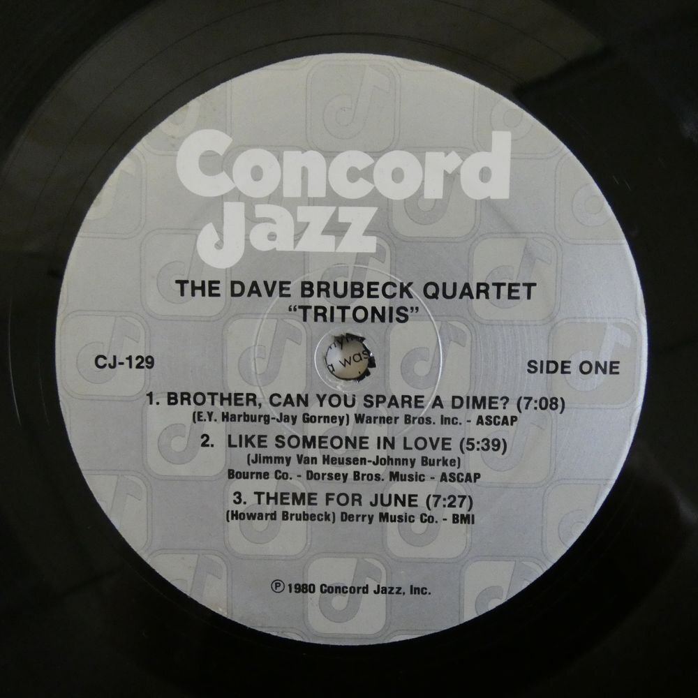 46074410;【US盤/CONCORD JAZZ】The Dave Brubeck Quartet / Tritonisの画像3