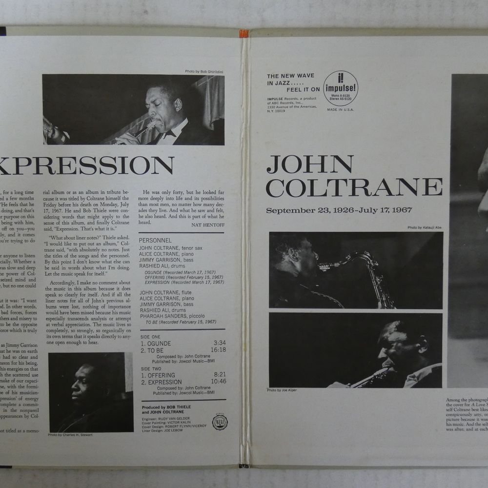 46074424;【US盤/Impulse/見開き】John Coltrane / Expression_画像2
