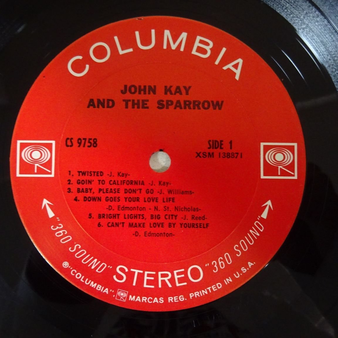 14030607;【USオリジナル/2EYE】John Kay & The Sparrow / John Kay & The Sparrow_画像3