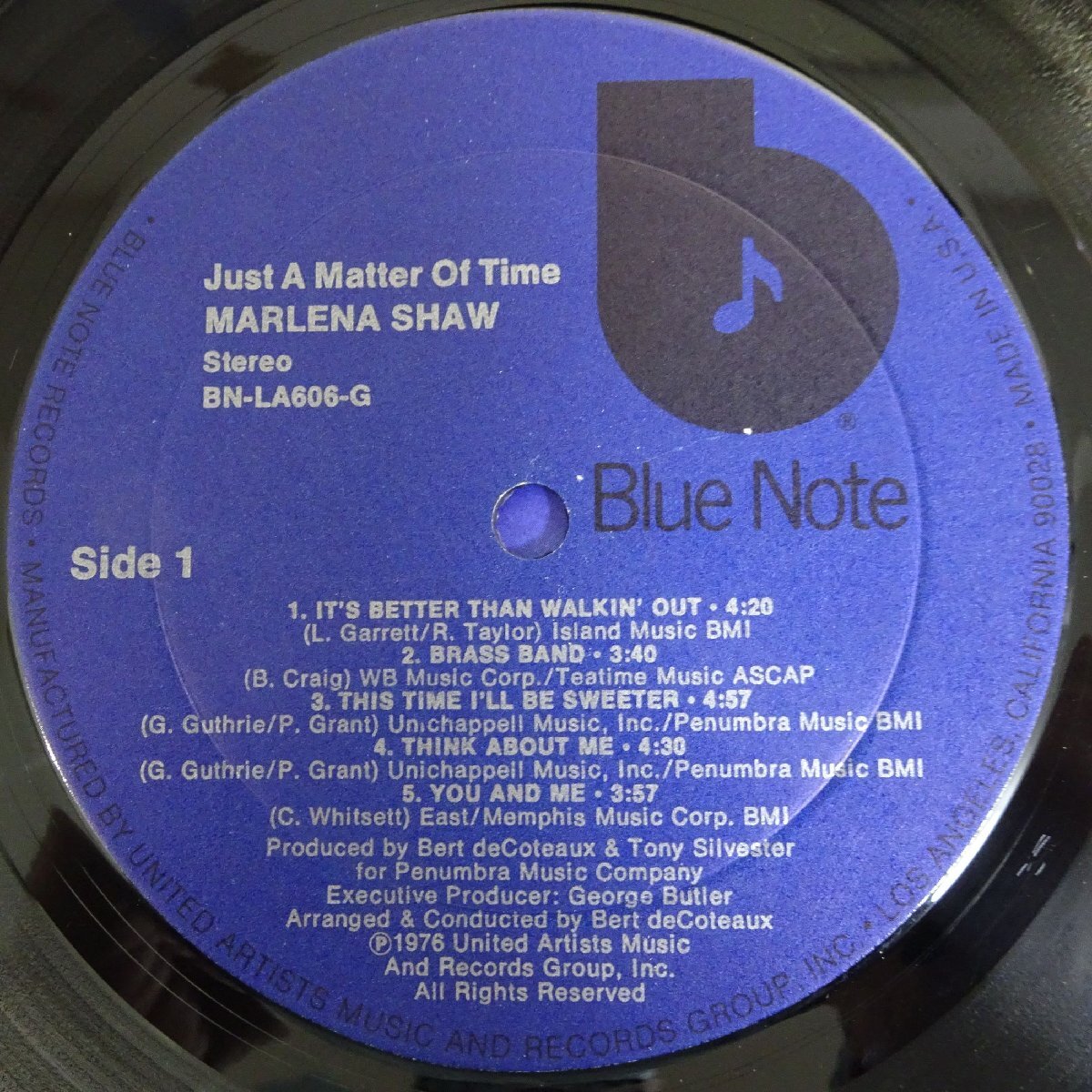 10024079;【US盤/Blule Note】Marlena Shaw / Just A Matter Of Timeの画像3