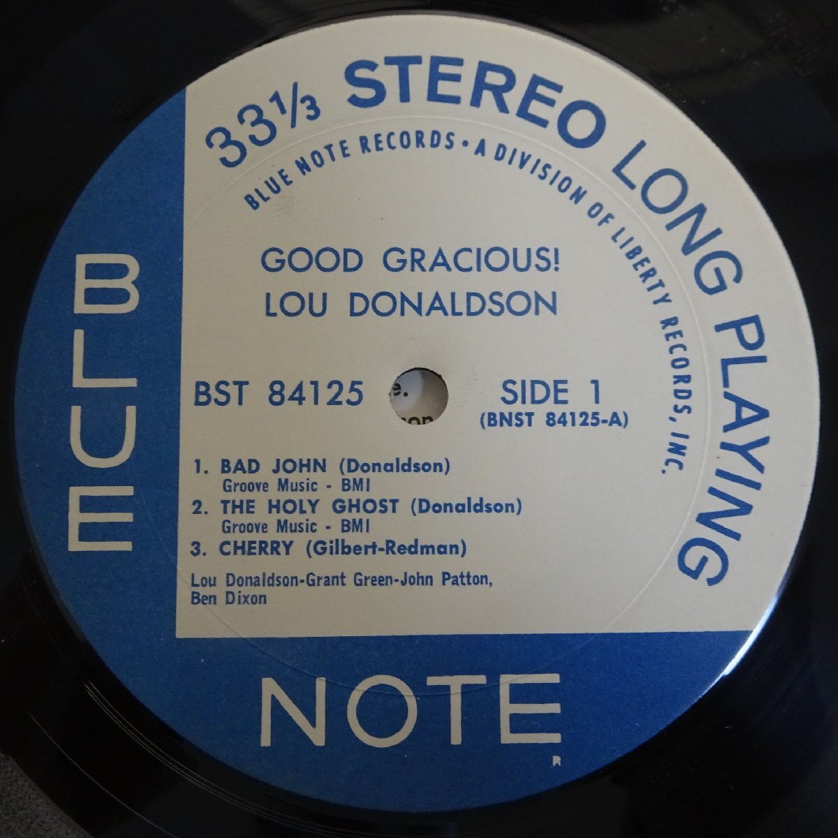 11184791;【US盤/Blue note/Liberty/VAN GELDER刻印】Lou Donaldson ルー・ドナルドソン / Good Gracious!の画像3