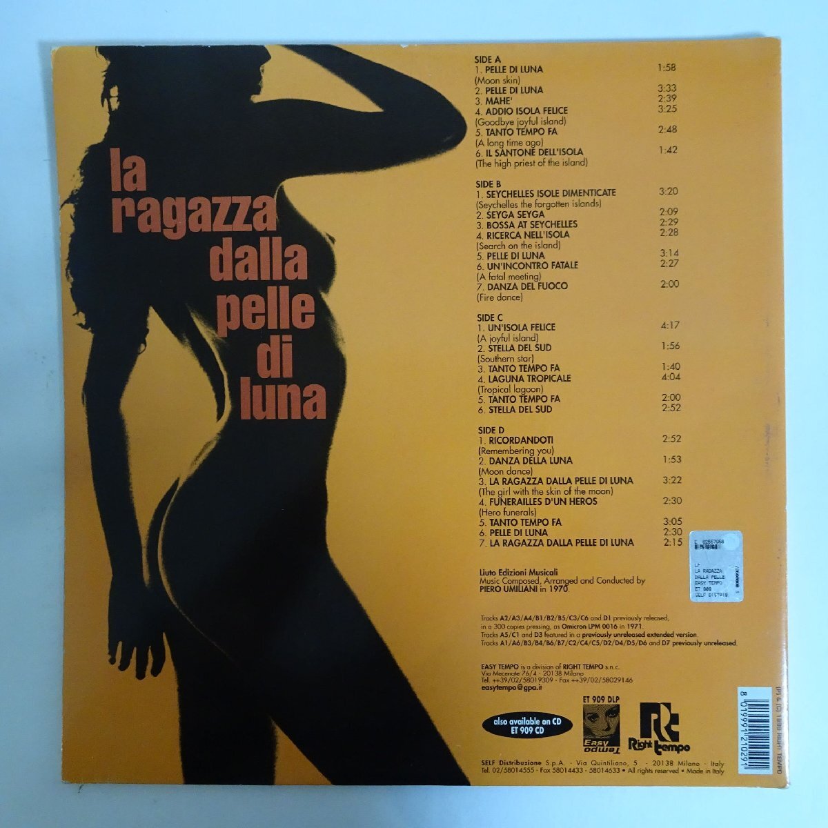 10024296;【Italy盤/ヌードジャケ/見開き/2LP】Piero Umiliani / La Ragazza Dalla Pelle Di Luna_画像2