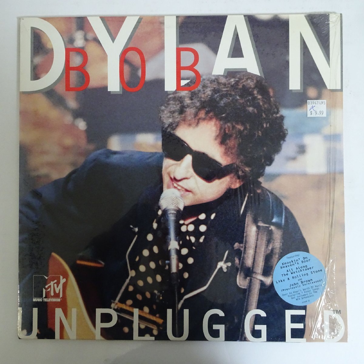 14030433;【USオリジナル/2LP/稀少95年発/ハイプステッカー/シュリンク付】Bob Dylan ボブ・ディラン / MTV Unplugged MTVアンプラグドの画像1
