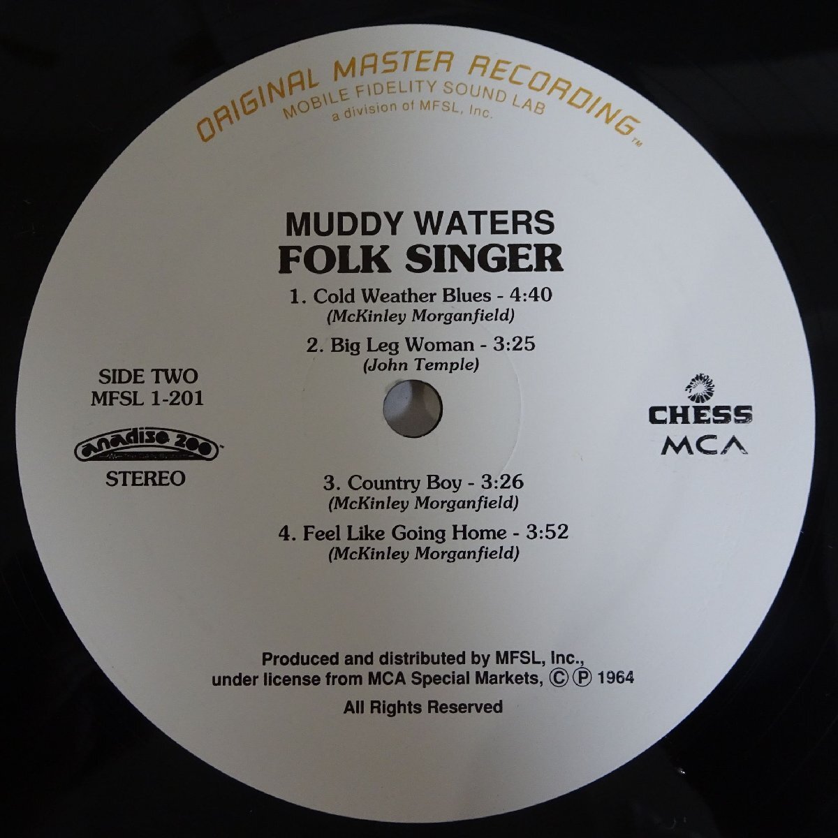 14030538;【US盤/MFSL復刻/Mobile Fidelity Sound Lab/高音質200g重量盤/限定シリアル/見開き】Muddy Waters / Folk Singerの画像5