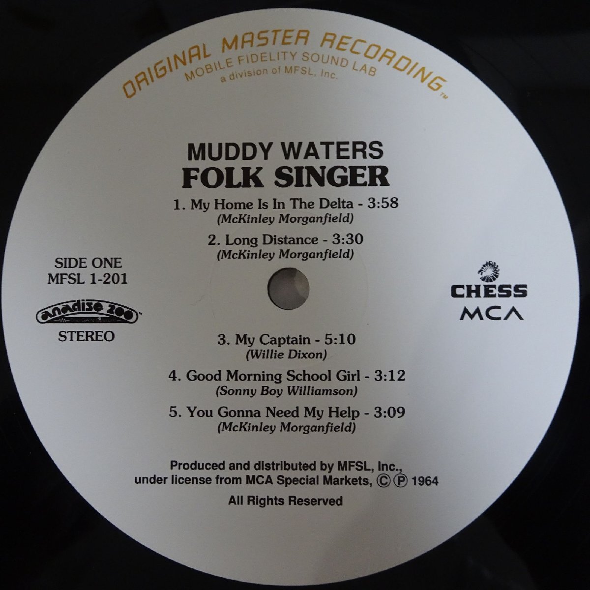 14030538;【US盤/MFSL復刻/Mobile Fidelity Sound Lab/高音質200g重量盤/限定シリアル/見開き】Muddy Waters / Folk Singerの画像4