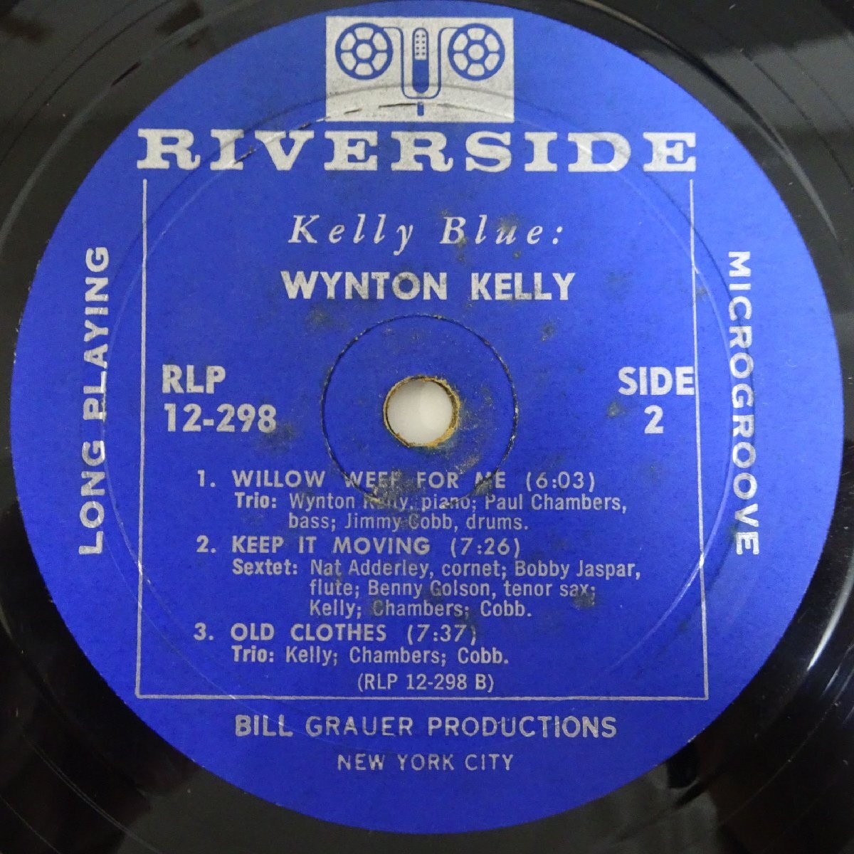 14030534;【US盤/RIVERSIDE/青小ラベル/INC無し/深溝/MONO】Wynton Kelly ウィントン・ケリー / Kelly Blue ケリー・ブルーの画像5