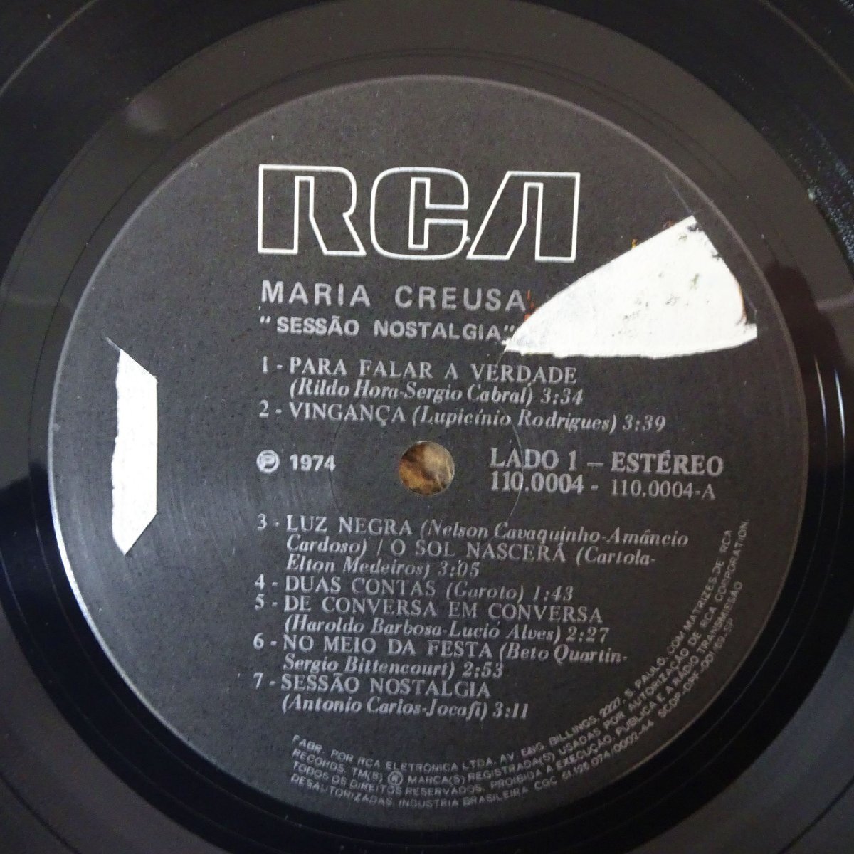 10024923;【Brazil盤】Maria Creusa / Sessao Nostalgiaの画像3
