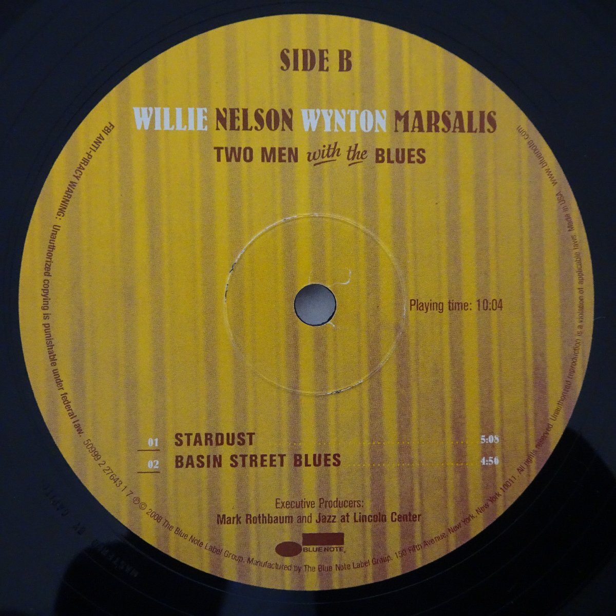 14030556;【美品/USオリジナル/BLUE NOTE/2LP/見開き】Willie Nelson, Wynton Marsalis / Two Men With The Bluesの画像5