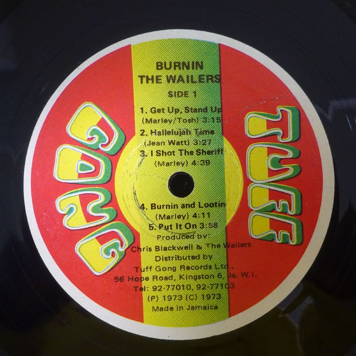 14030858;【Jamaica盤/Tuff Gong】The Wailers / Burnin'の画像3