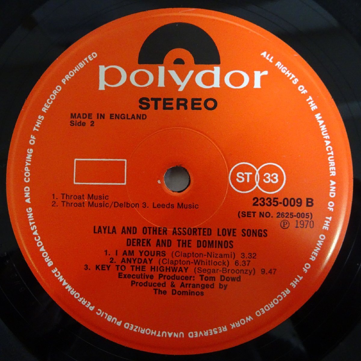 14030464;【UKオリジナル/2LP/フラット/マトA1B2C1D2/見開き】Derek & The Dominos / Layla And Other Assorted Love Songsの画像5