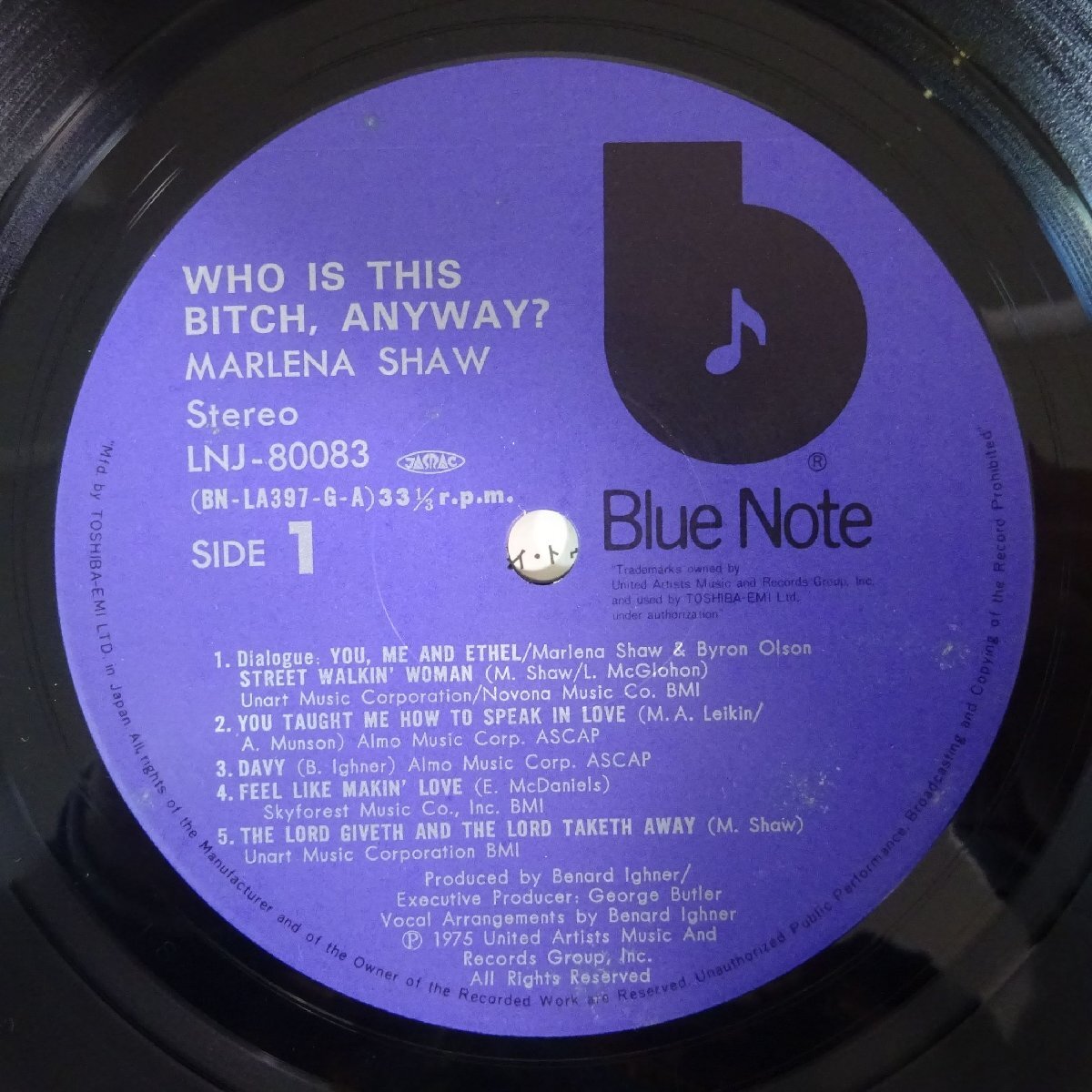 11186408;【国内盤/Blue Note】Marlena Shaw / Who Is This Bitch, Anyway?