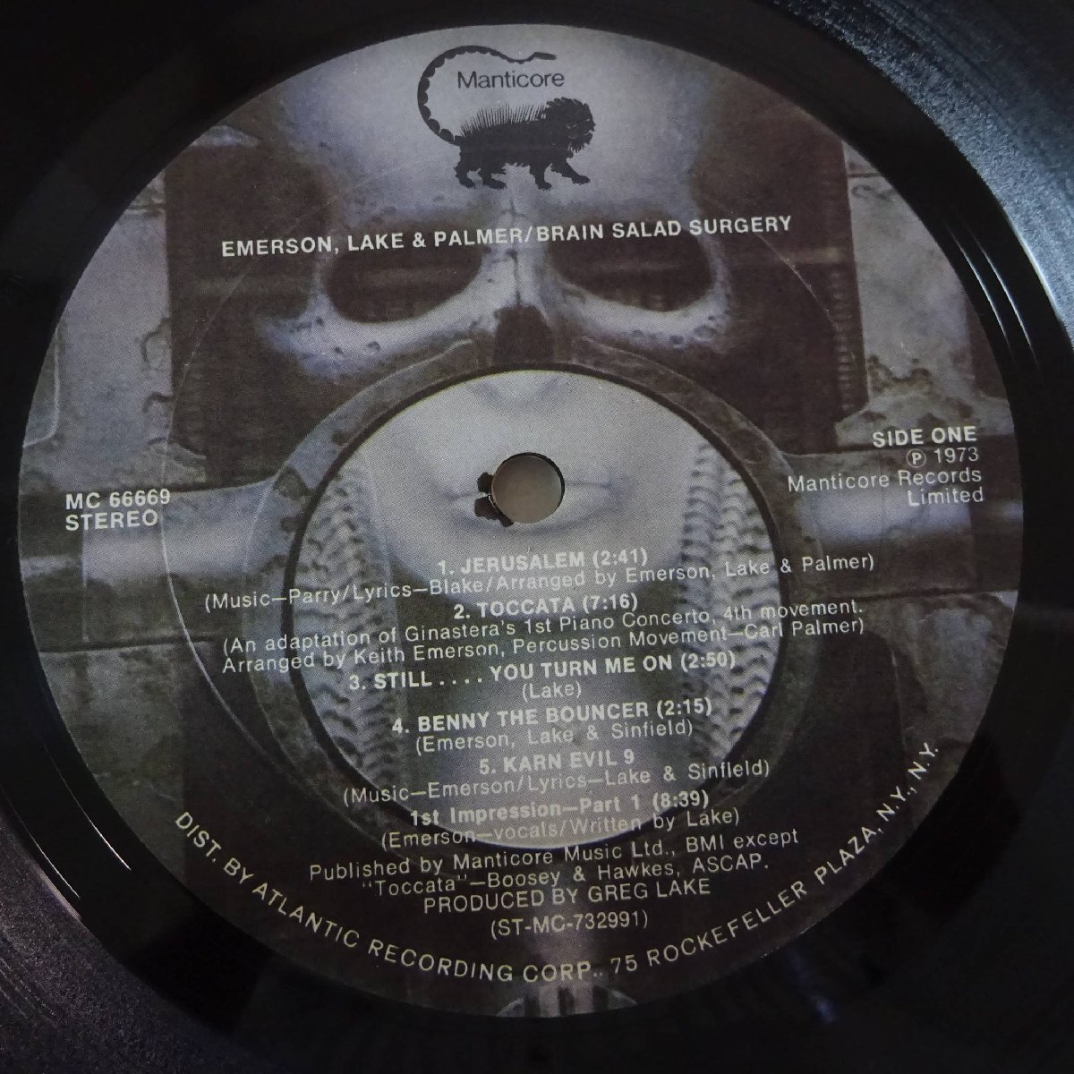 11186416;【US盤/ポスター付き/特殊ジャケット】Emerson, Lake & Palmer / Brain Salad Surgeryの画像3