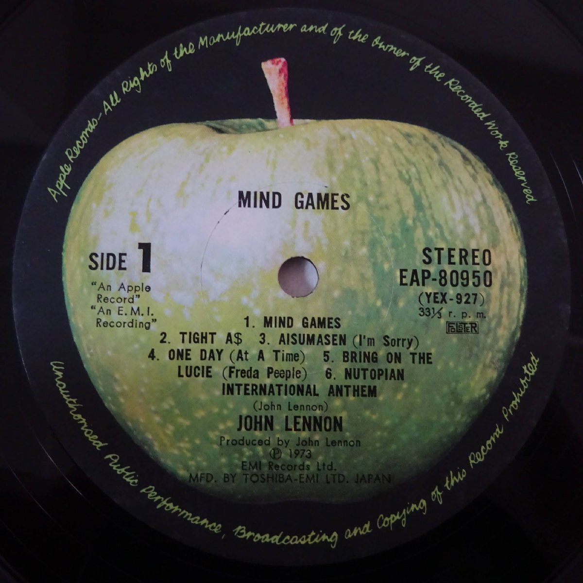 10025206;【国内盤】John Lennon / Mind Games ヌートピア宣言_画像3