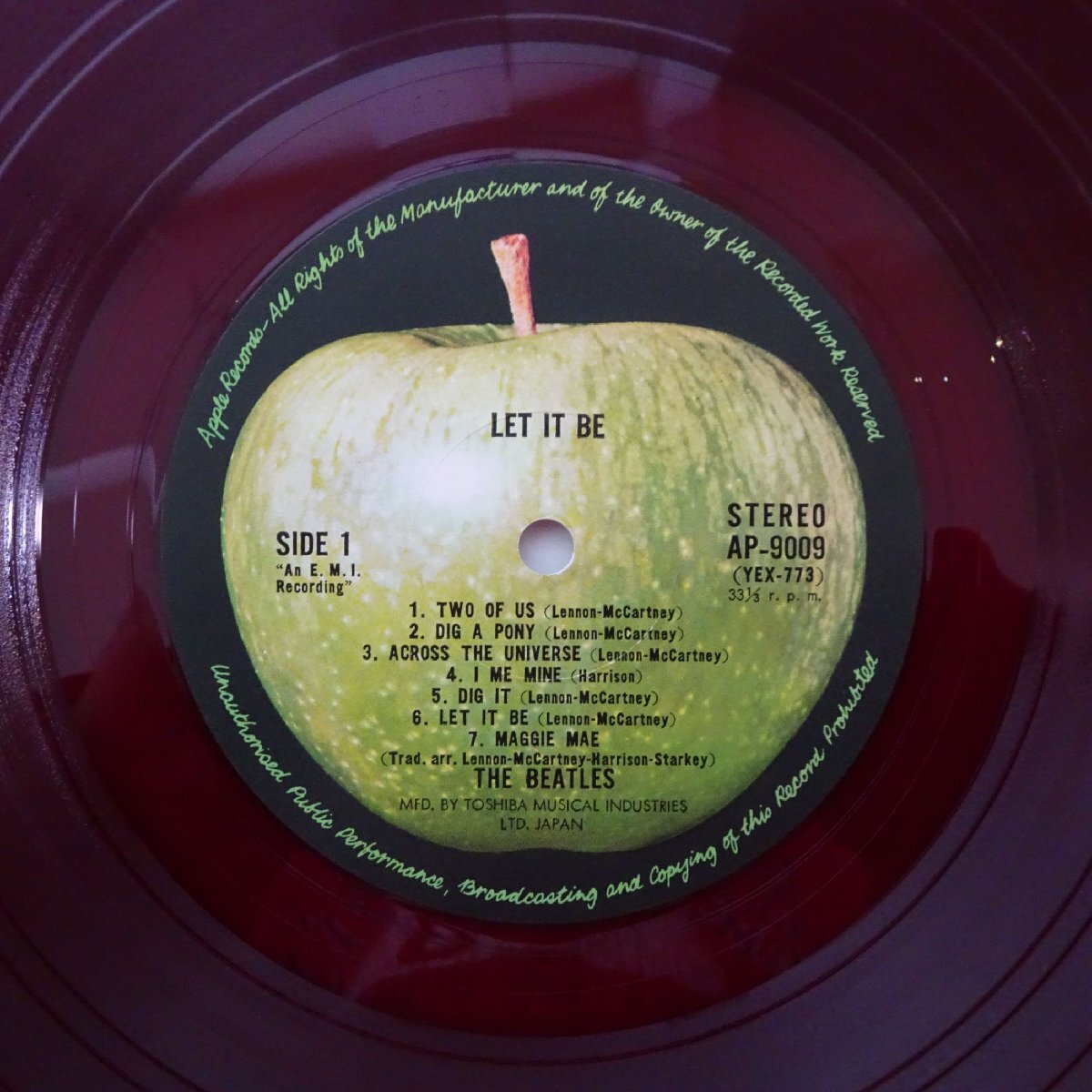 14030931;【Apple丸帯付/BOX/東芝赤盤/ブックレット付】The Beatles ビートルズ / Let It Be レット・イット・ビーの画像5