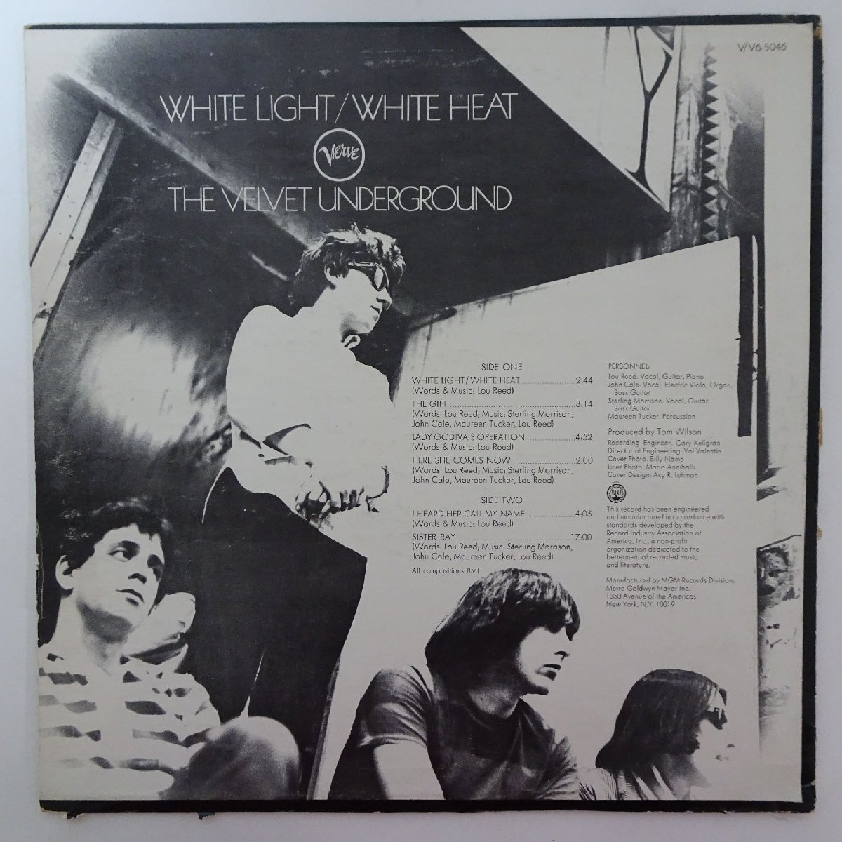 14030934;【US初期プレス/青T字ラベル/Double Ring/Skullあり】The Velvet Underground / White Light/White Heatの画像2