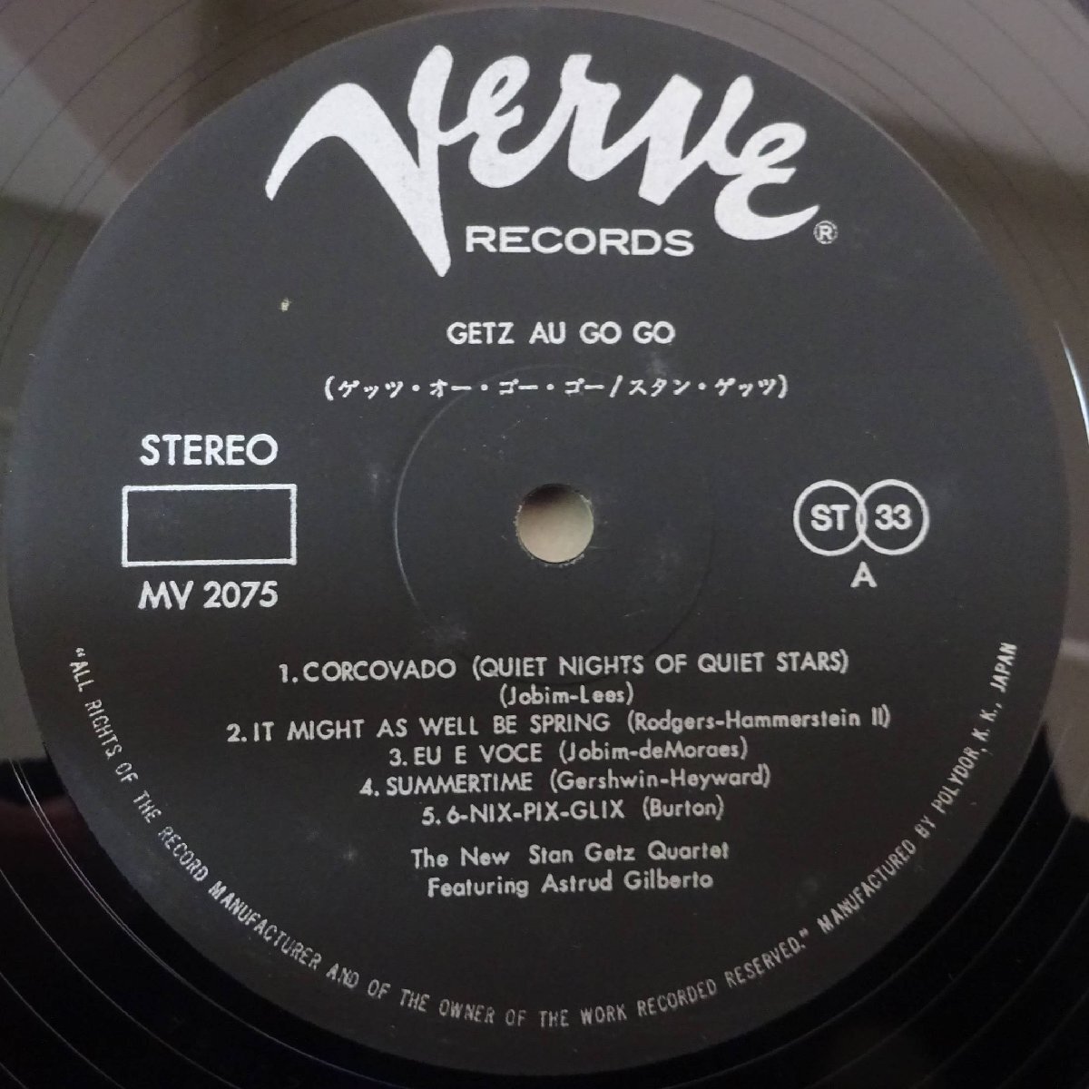 11186238;【国内盤/Verve/見開き】The New Stan Getz Quartet Featuring Astrud Gilberto / Getz Au Go Goの画像3
