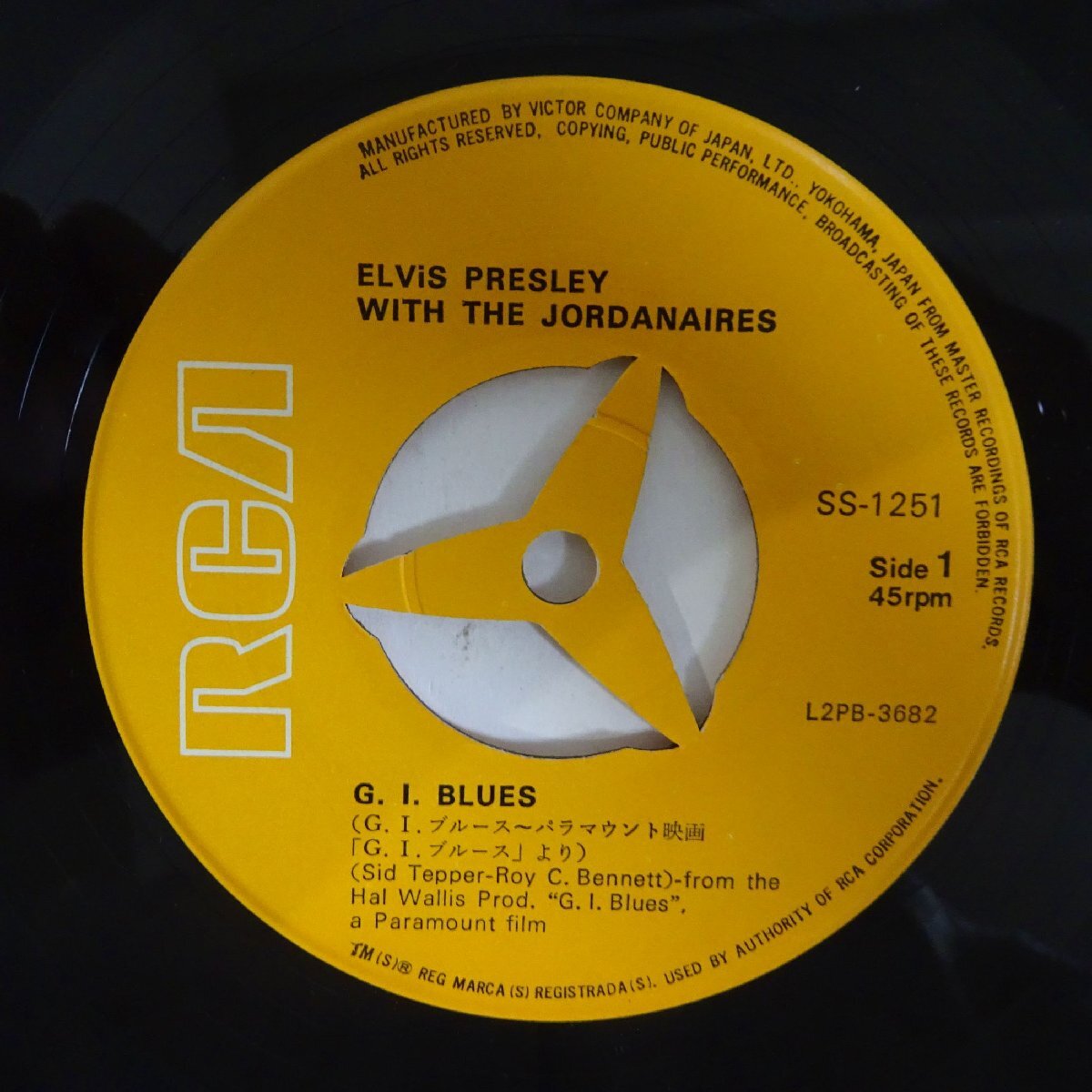 10025042;【国内盤/7inch】エルヴィス・プレスリー Elvis Presley / G.I.ブルース ベストは尽くしたが......の画像3