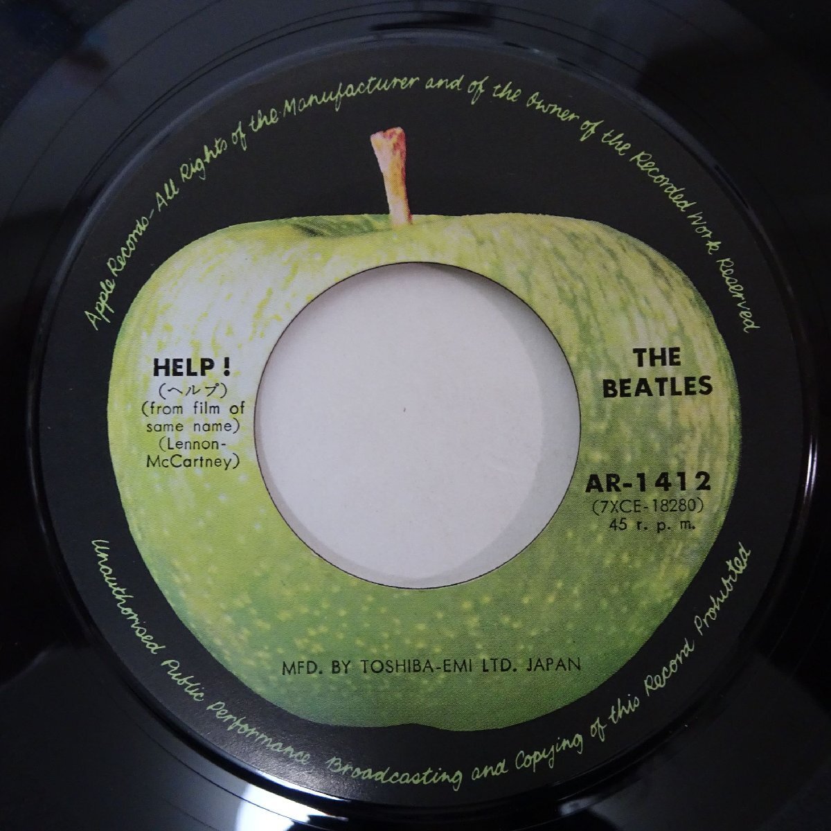 11185882;【美盤/国内盤/Apple/7inch】The Beatles ビートルズ/ Help! ヘルプ / I'm Down アイム・ダウンの画像3