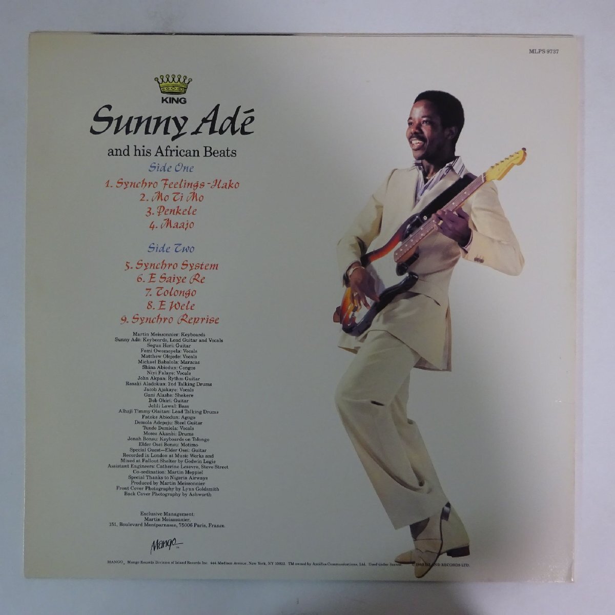 10025594;【US盤/African】King Sunny Ade And His African Beats / Synchro System_画像2