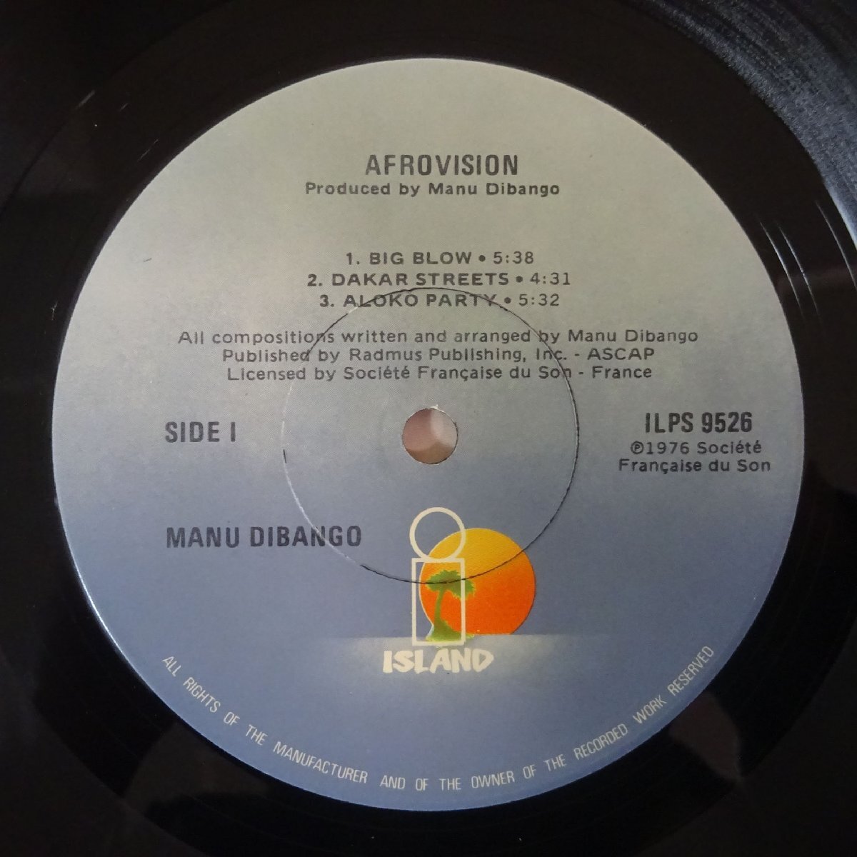 10025597;【US盤/STERLING刻印】Manu Dibango / Afrovision_画像3