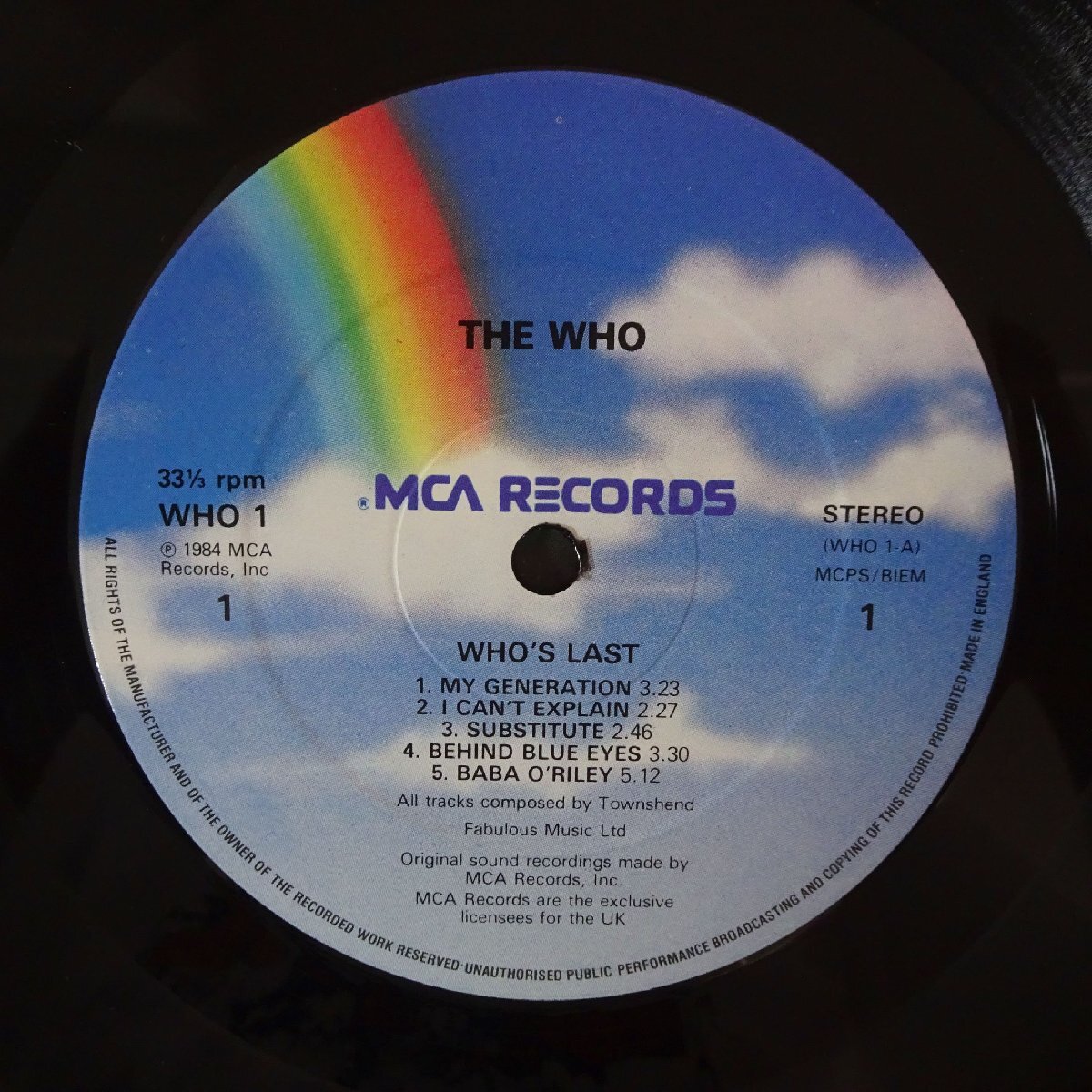 11186791;【UK盤/ハイプステッカー/見開き/2LP】The Who / Who's Last