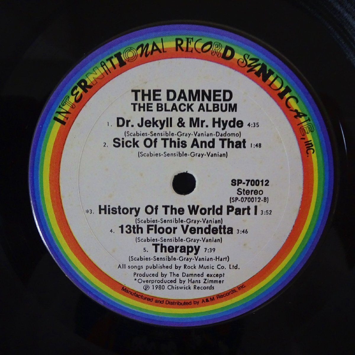 11186787;【USオリジナル】The Damned / The Black Album_画像3