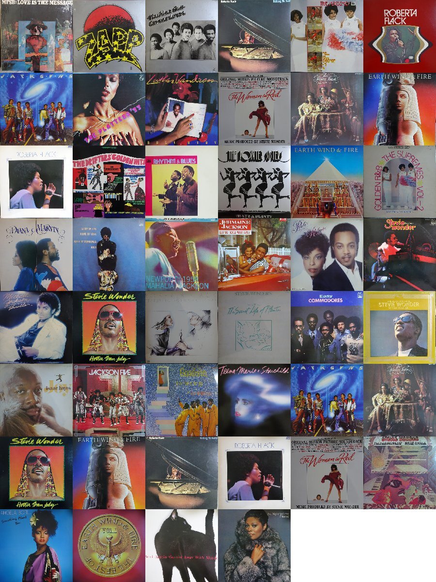 D00695【大量!ALL国内盤!】 ALL JAPANESE PRESS SOUL DISCO FUNK系 _90枚以上 2箱セット / Earth Wind ＆ Fire , Roberta Flack , 他 1の画像1