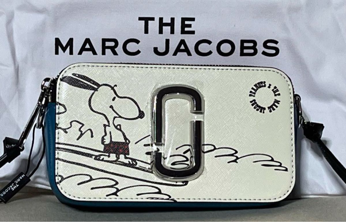 MARC JACOBS スヌーピーコラボ スナップショット ホワイトマルチ