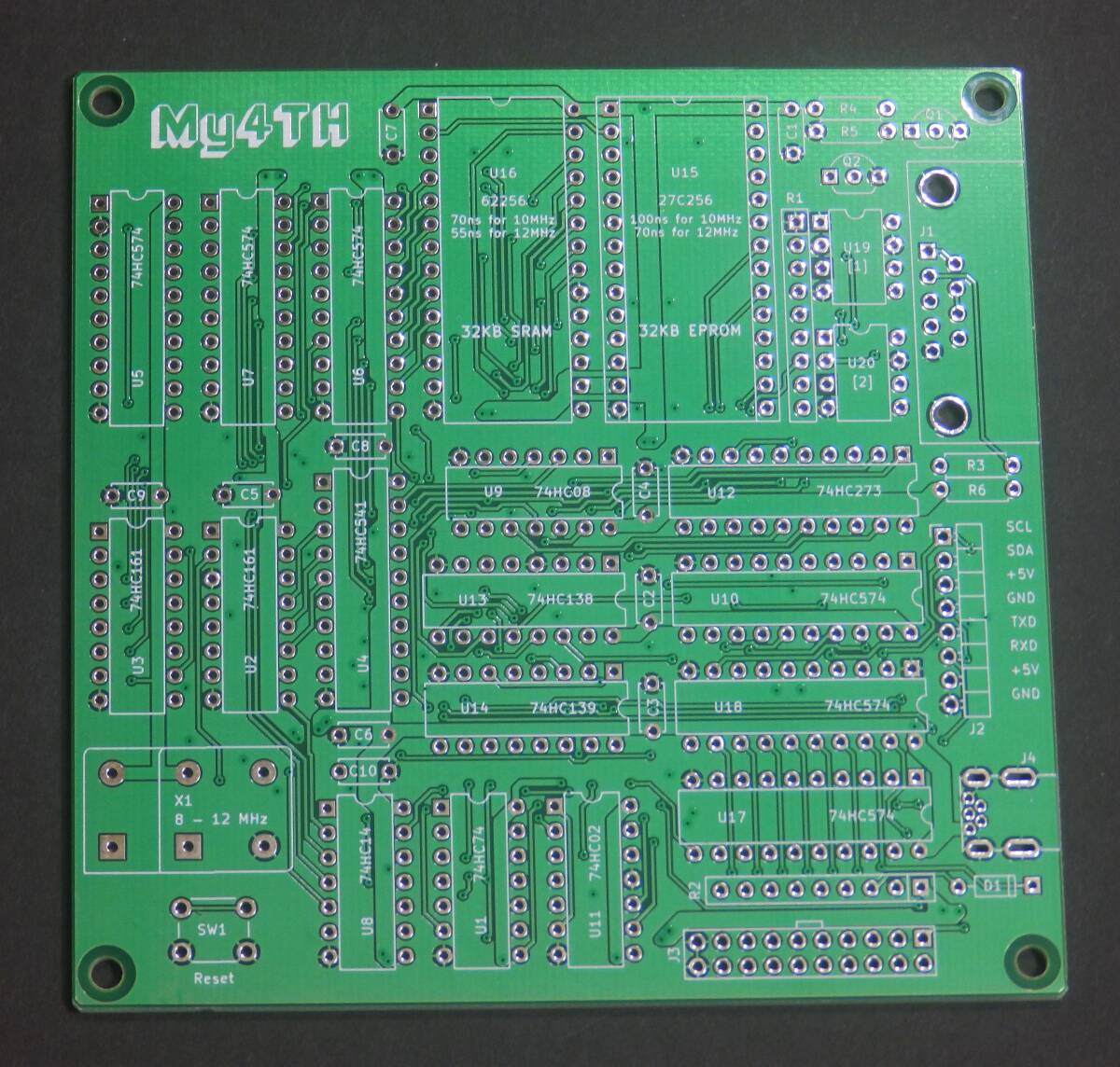 My4TH プリント基板 緑色 CPUレスのマイコンボード TTL マイフォース eb9e3_画像1