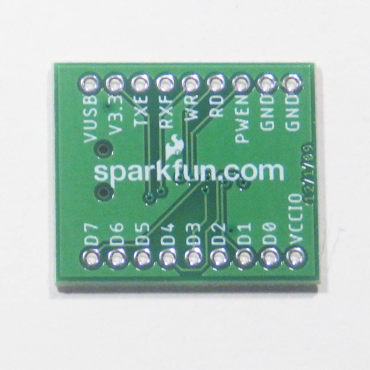 SparkFun USB to FIFO Breakout - FT245RL 緑色 シルク難あり USBパラレル変換モジュール SSOP-28 0.65mmピッチ SMD 取付練習 dqona_画像2