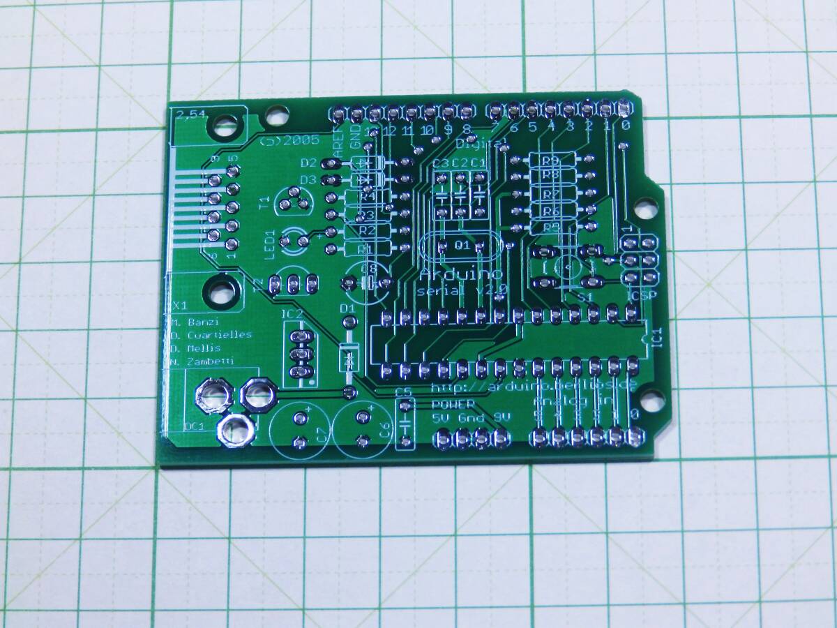 Arduino Board Serial RS232 V2 基板 緑色 アルデュイーノ シリアル通信 ATMEGA8 eb9e6_画像3