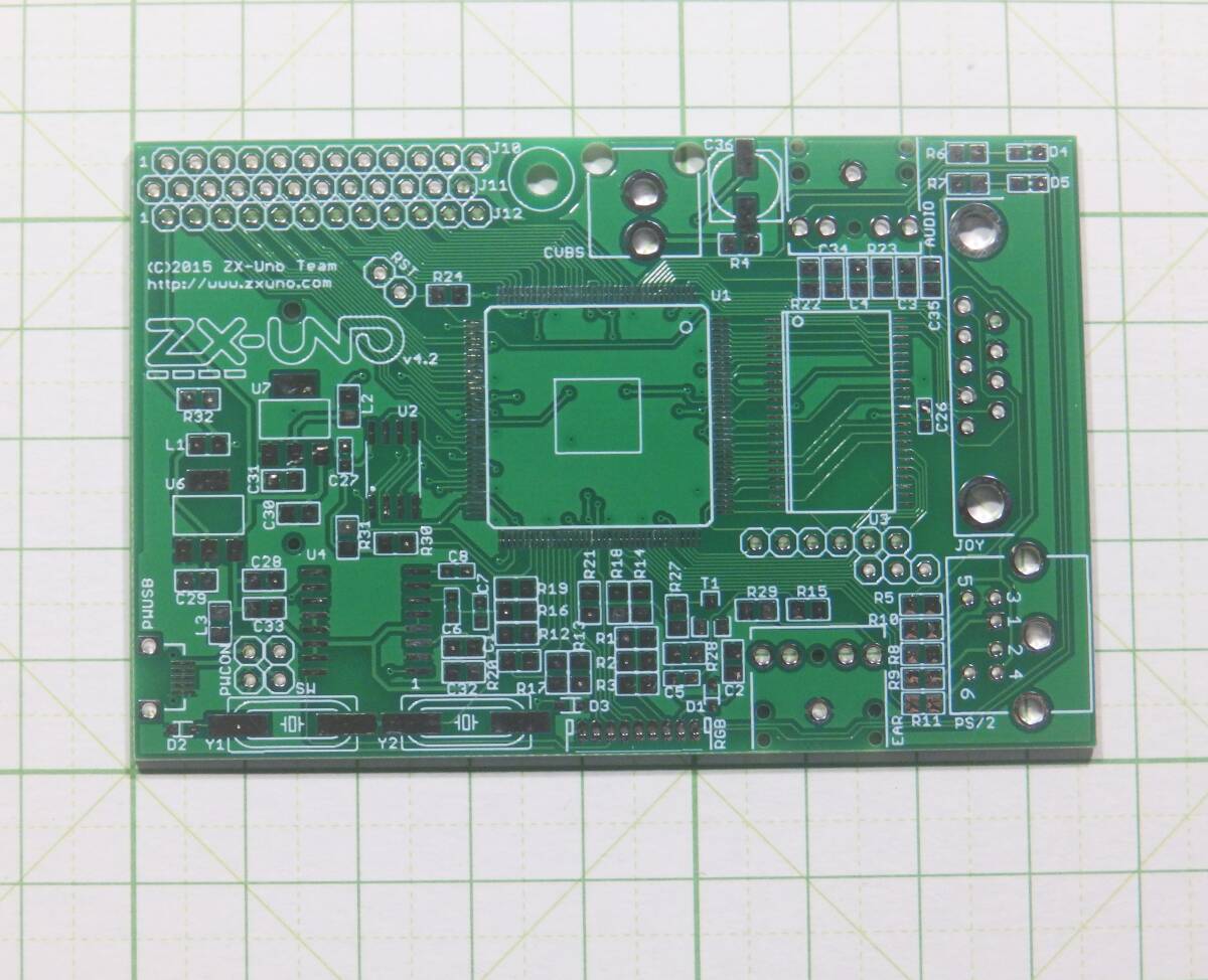 ZX-UNO v4.2 製作用 プリント基板 緑色 FPGA ZXUNO ZX UNO ZX-SPECTRUM クローン Xilinx Spartan XC6SLX9-2TQG144C eb9e9_画像3