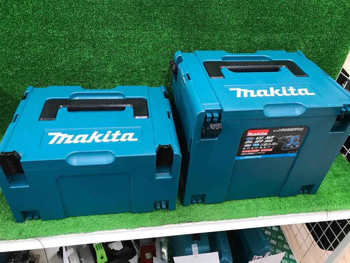 【未使用品】★makita(マキタ) 28㎜ 18+18/36v充電式ハンマドリル (6.0Ahバッテリx2/2口充電器/ケース) HR282DPG2　ITFEY7C2DBFU_画像4