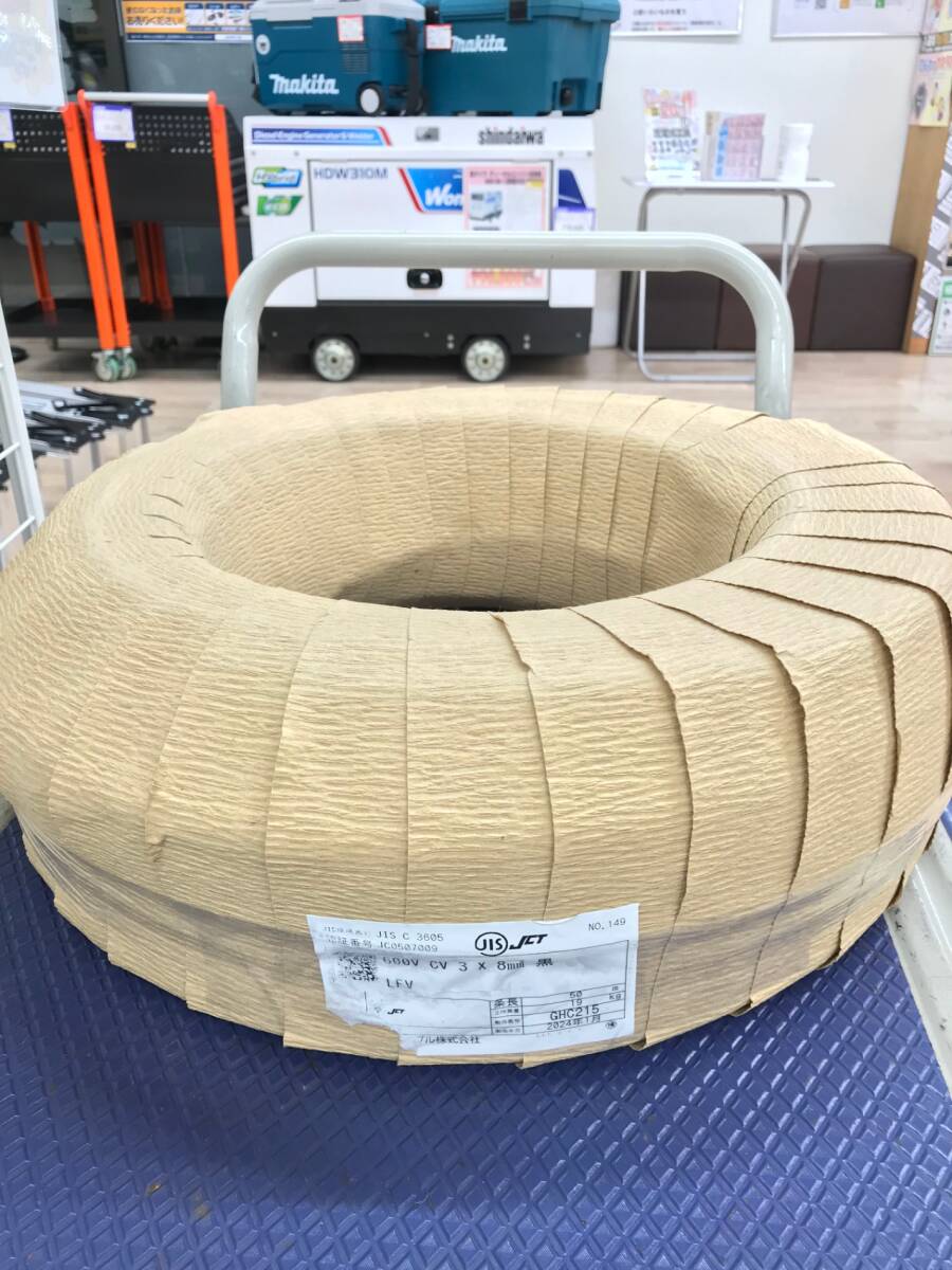 中古品】☆住電HST 600V CV 3×8 LFV 黒 50M ITGA1MVOBH36 - 電線 中古品】☆住電HST 600V CV 3×8 LFV 黒 50M ITGA1MVOBH36 - 電線