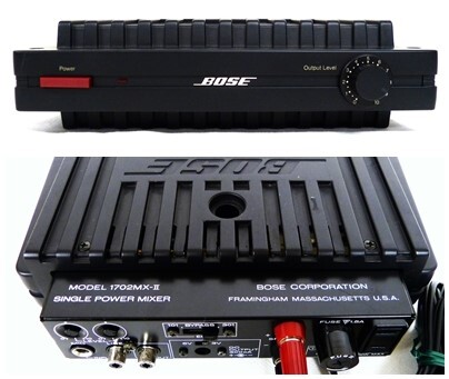 BOSE ボーズ MODEL. 1702MX-Ⅱ 小型モノラル パワーアンプ SINGLE POWER MIXER  元箱 ◎通電  管.156の画像4