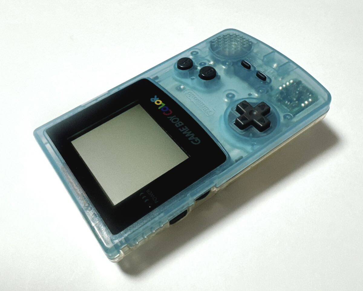 新品同様 ゲームボーイカラー 本体 アクアブルー ミルキーホワイト 動作確認済み ゲームボーイ カラー GBC Nintendo 美品の画像7