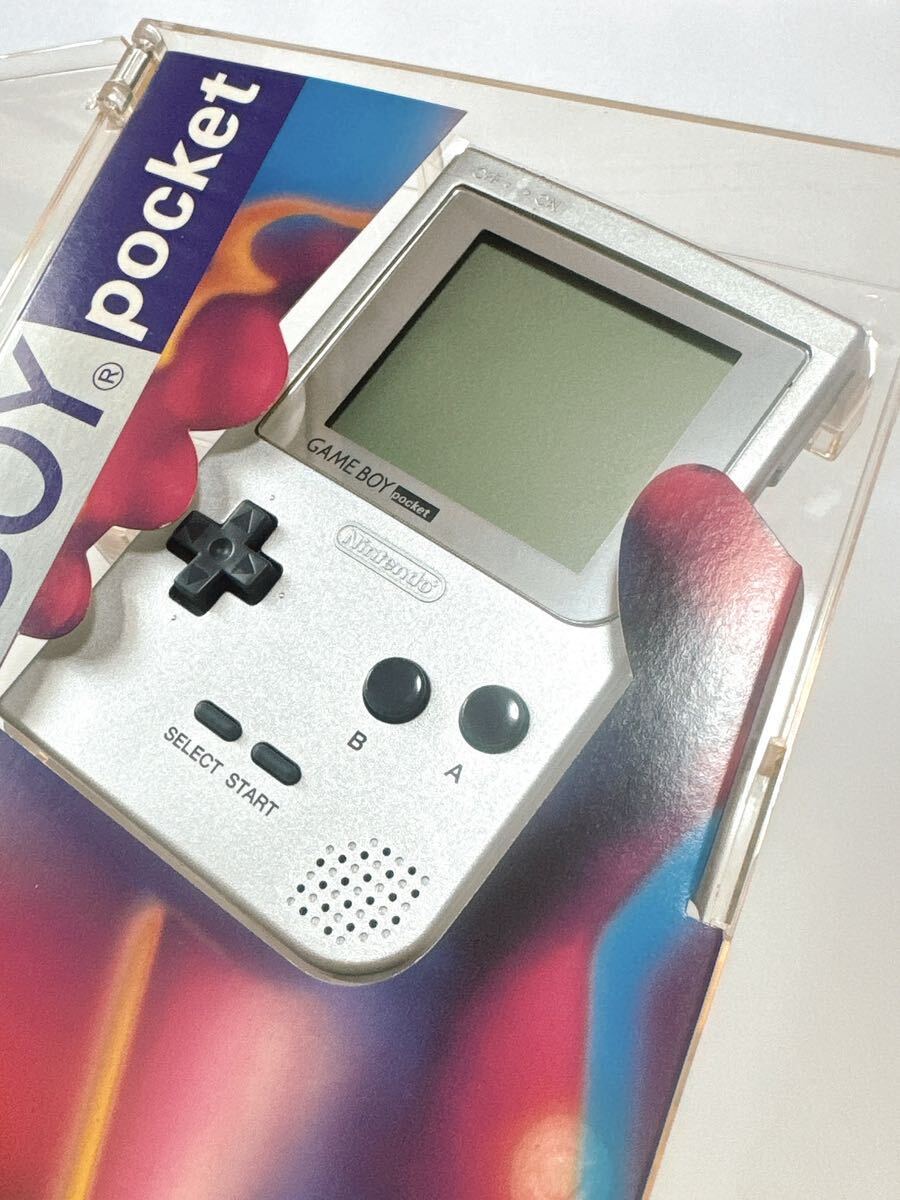 新品 未使用 ゲームボーイポケット 本体 シルバー GB Pocket game boy gbp silver ゲームボーイ ポケット Nintendo 任天堂 GAMEBOY _画像3