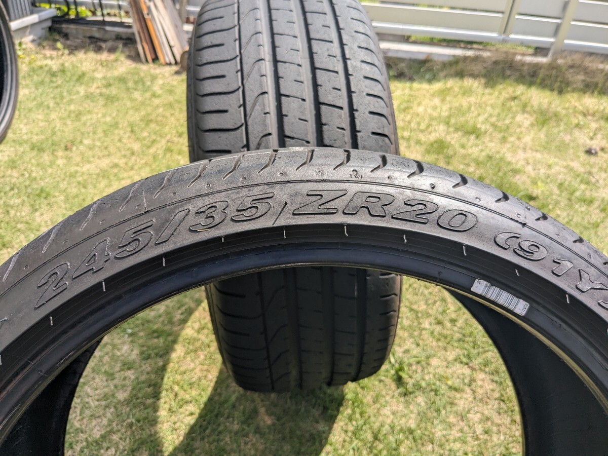 245/35R20 2本 ピレリ Pzero アルファード ヴェルファイア セルシオ クラウン CHR エルグランド オデッセイ タイヤ_画像8