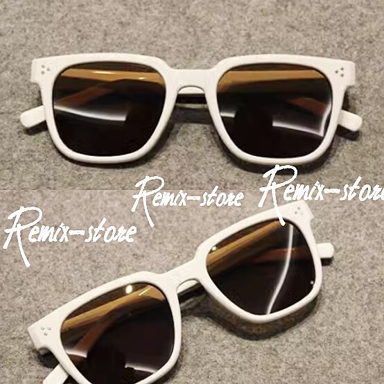 * modern ..oyaji.*S/S summer square TR90 UV polarizing lens sunglasses white Celeb favorite glasses Italy Vintage *K152
