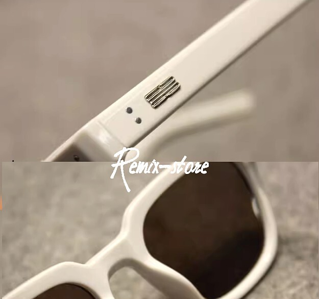 * modern ..oyaji.*S/S summer square TR90 UV polarizing lens sunglasses white Celeb favorite glasses Italy Vintage *K152