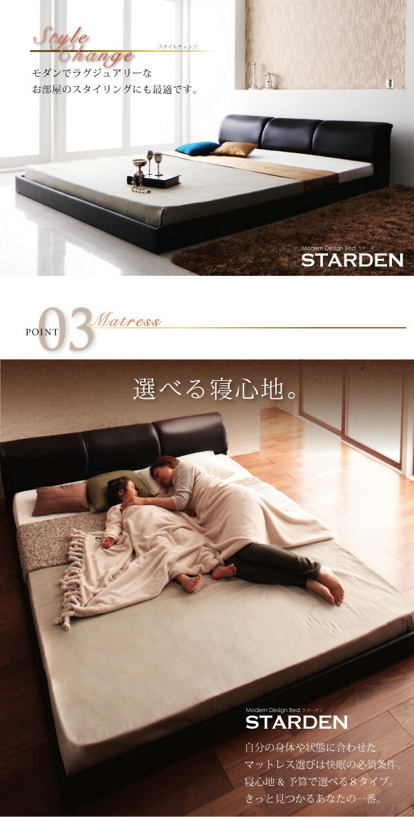  modern design floor bed Starden Star ten bed frame only semi da blue black 