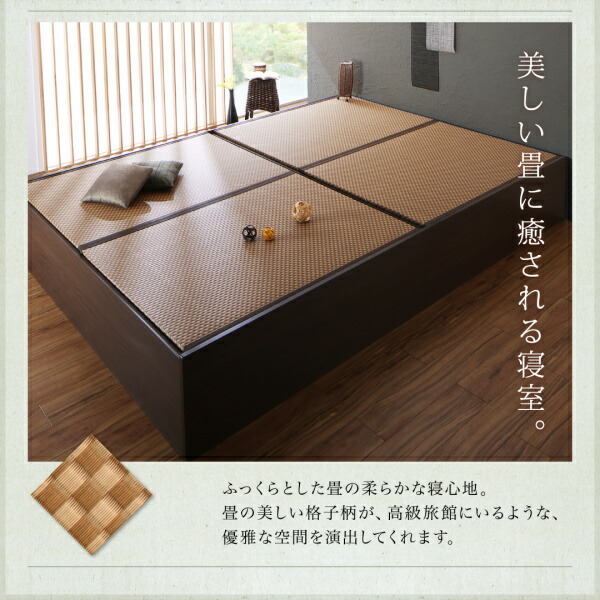  customer construction futon . can be stored * beautiful .* small finished tatami bed bed frame only semi-double dark brown Brown 