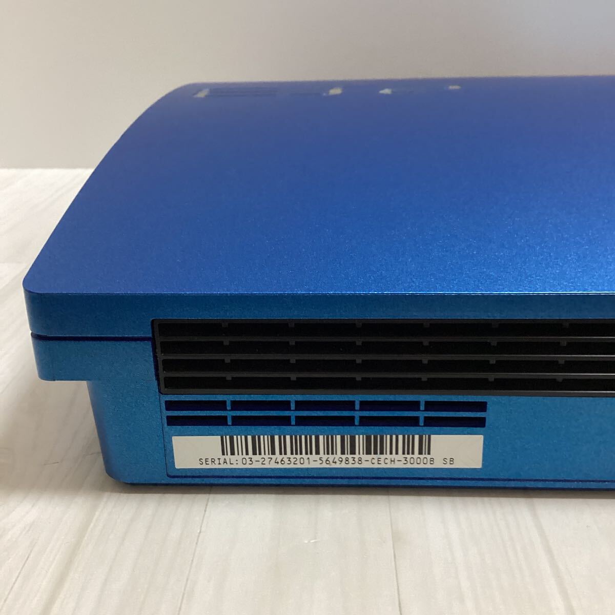 【中古】SONY PS3CECH-3000B ブルー 320GBソニー 本体、電源コードのみの画像8