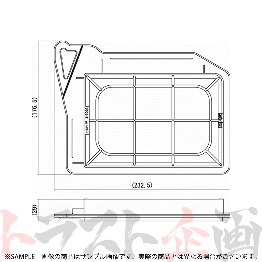 HKS スーパーエアフィルター フレアクロスオーバー MS31S R06A(TURBO) 70017-AS105 マツダ (213182383_画像2